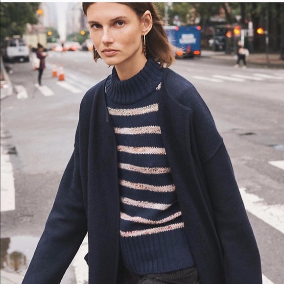 Madewell striped mock neck sweater - Picture 2 of 11